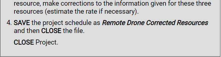 Project 2-6: Correcting Errors in a Project