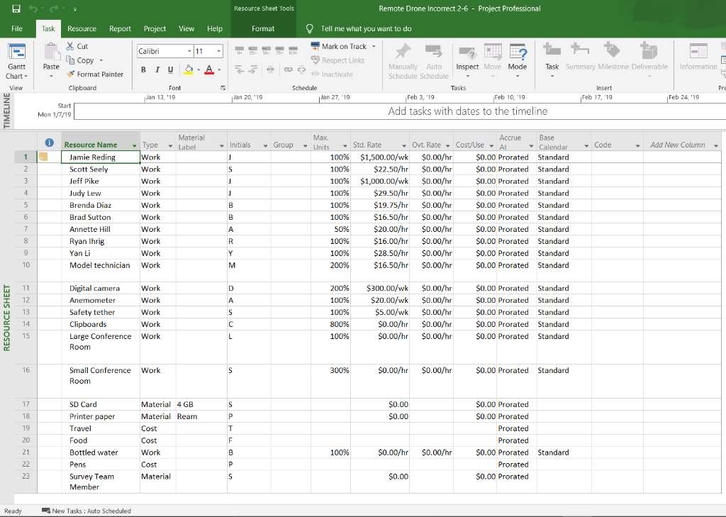 Project 2-6: Correcting Errors in a Project