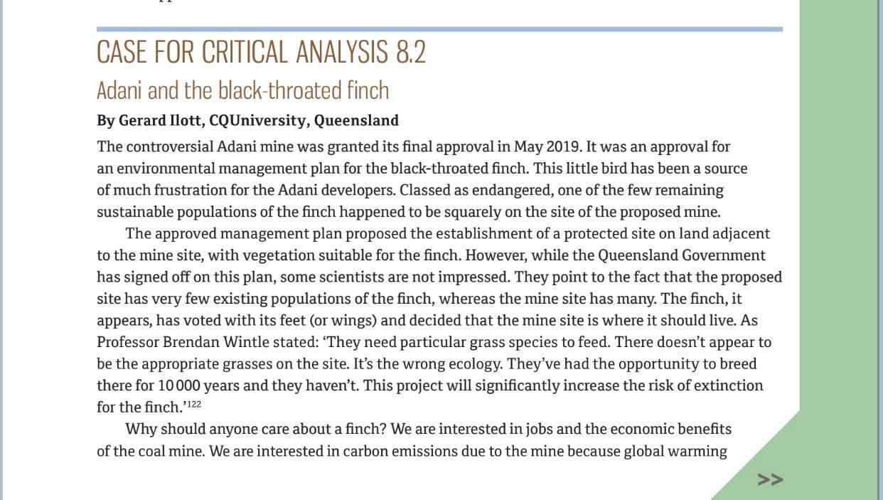 Read Case for Critical Analysis 8.2 pg301302 and