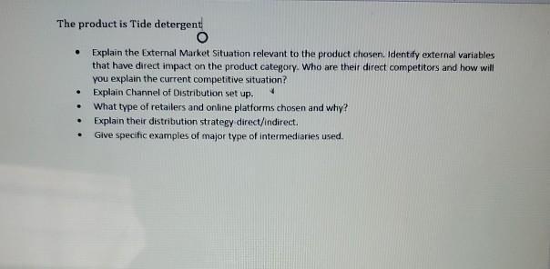 This is for a marketing project The product is