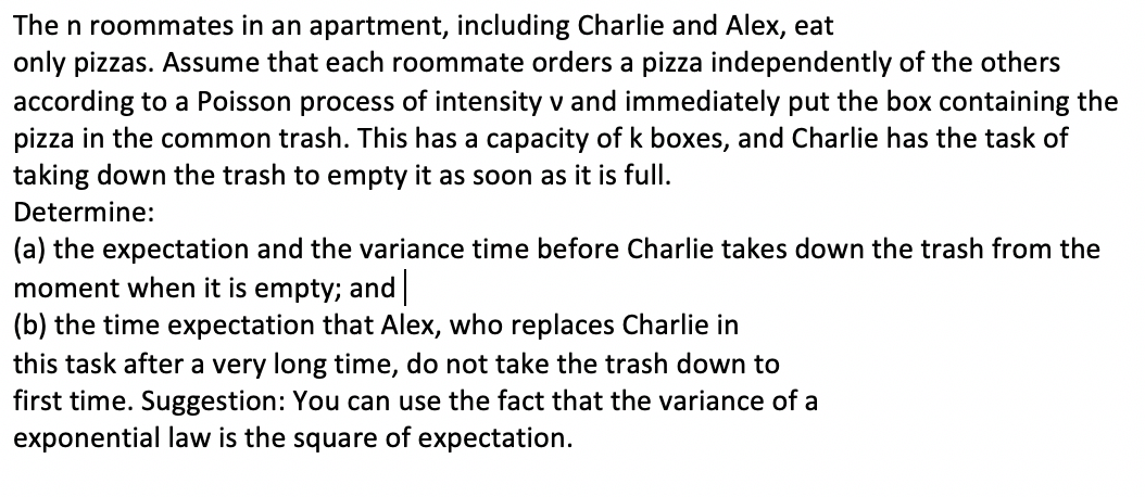 Please answer all a b STOCHASTIC PROCESSES The n