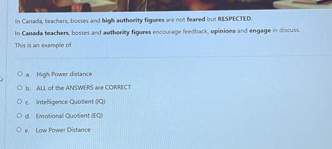 In Canada, teachers, bosses and high authority