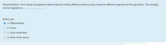 General Motors, Ford's great rival gained market