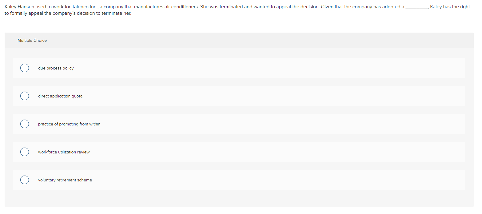 Kaley Hansen used to work for Talenco Inc., a