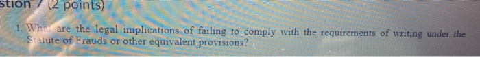 what are the legal implications of failing to