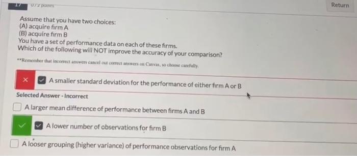 17 UITO Return Assume that you have two choices: