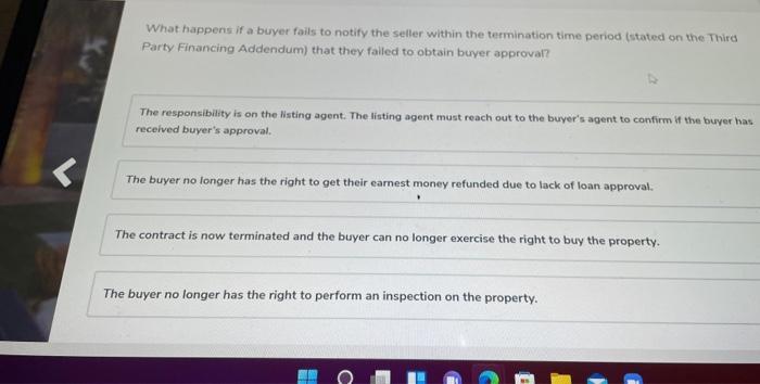 What happens if a buyer fails to notify the