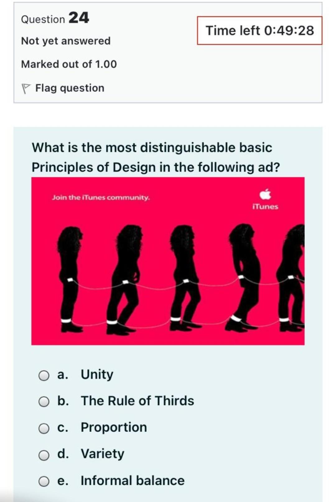 Question 24 Time left 0:49:28 Not yet answered