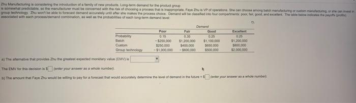 05 Zhu Mandacturing is considering the