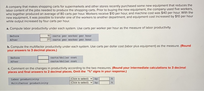 A company that makes shopping carts for