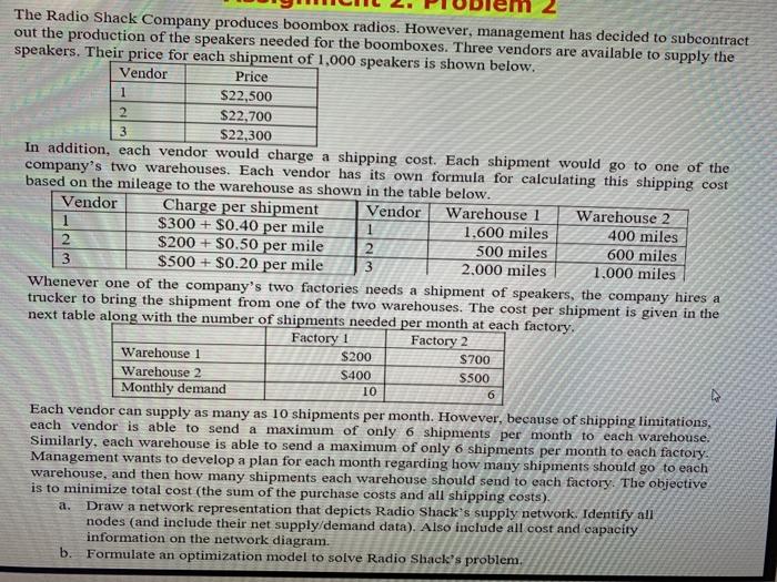 answer for the part "b" fomulate an optimization