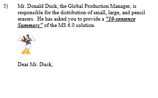 Question 3 -- (100 Points) VEC has three product