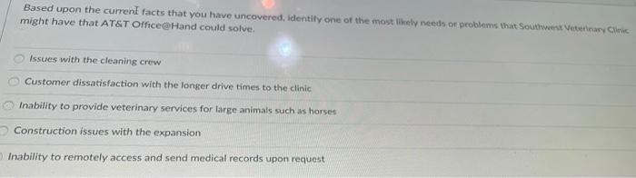 Based upon the current facts that you have