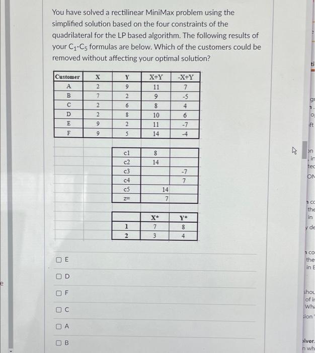 please provide reasoning. thank you e You have