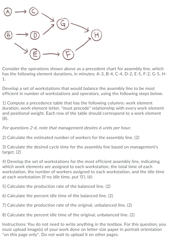 A G B D H E Consider the operations shown above