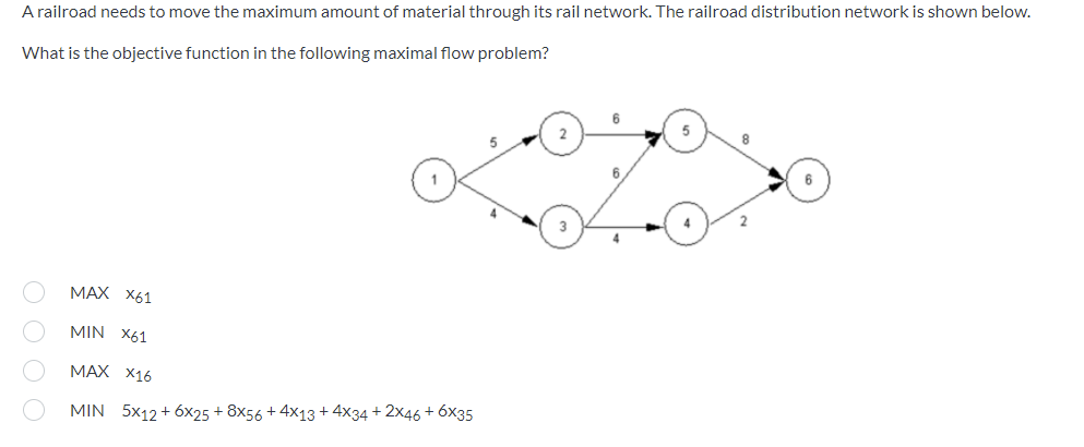 A railroad needs to move the maximum amount of
