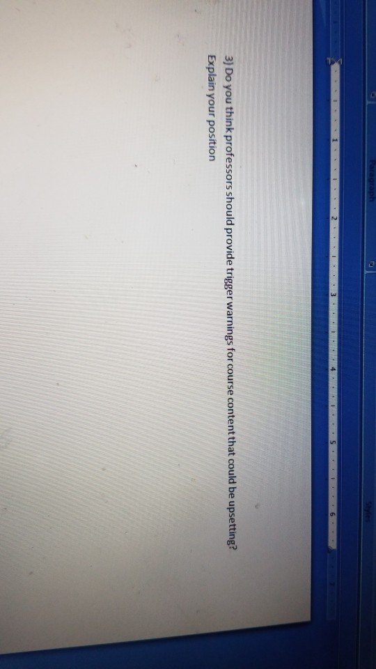 Paragraph 2 5 3) Do you think professors should