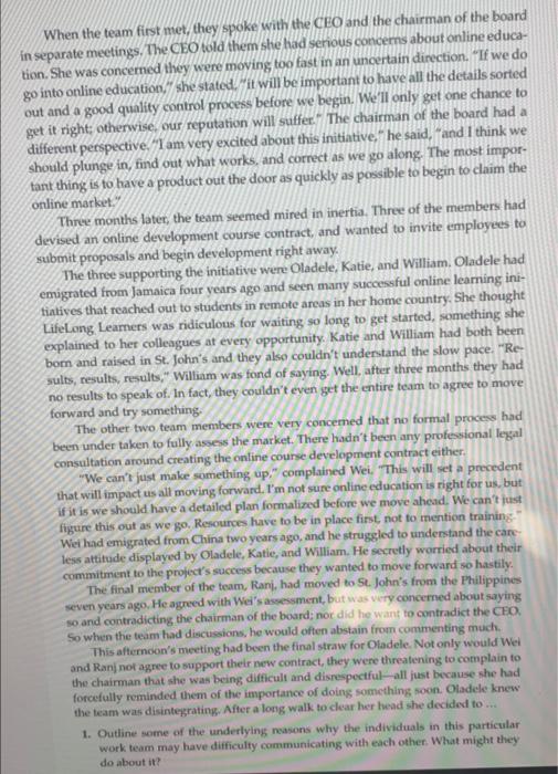 what are some problems in this case study and how