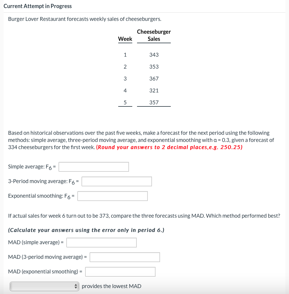 Current Attempt in Progress Burger Lover
