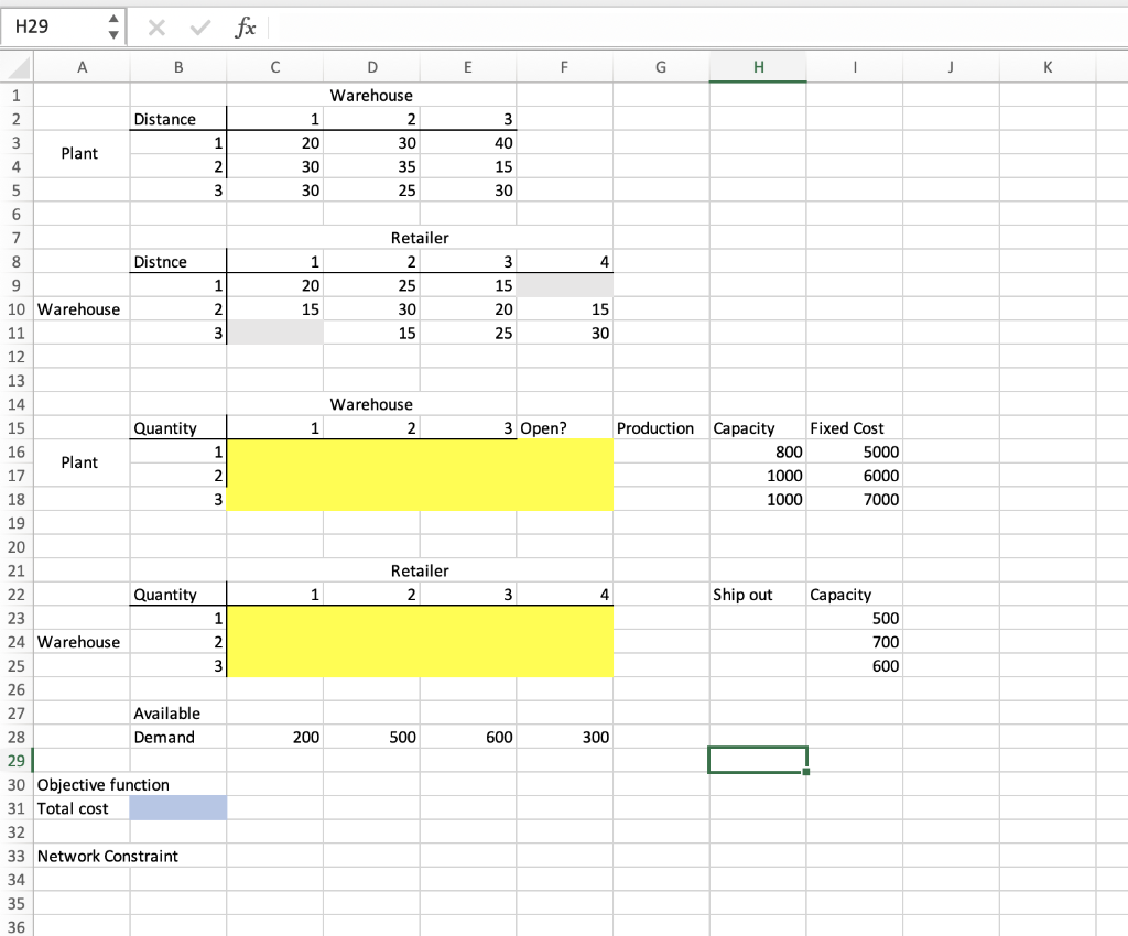 Please help solve all of the problems with data