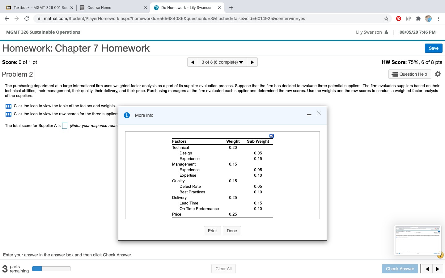 Bb Textbook - MGMT 326 001 Sus X Course Home Do
