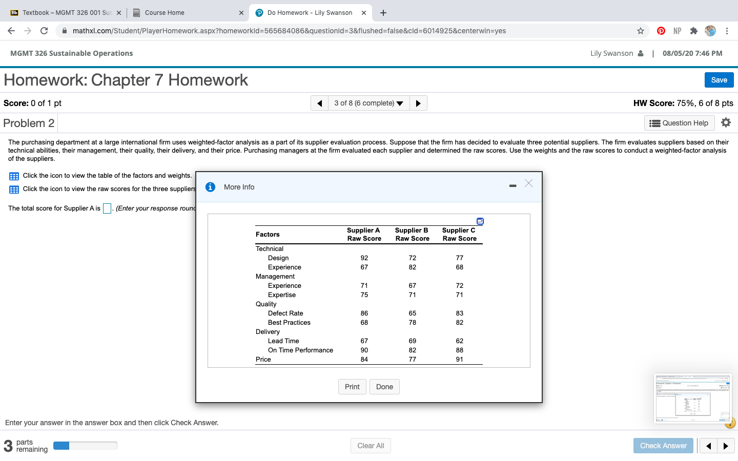 Bb Textbook - MGMT 326 001 Sus X Course Home Do