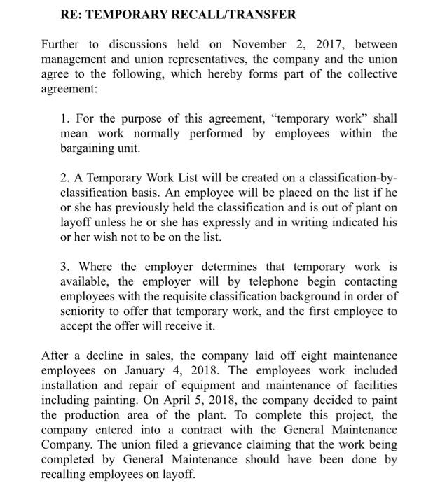 CASE #6: GRANT OFFICE LTD. The purpose of this