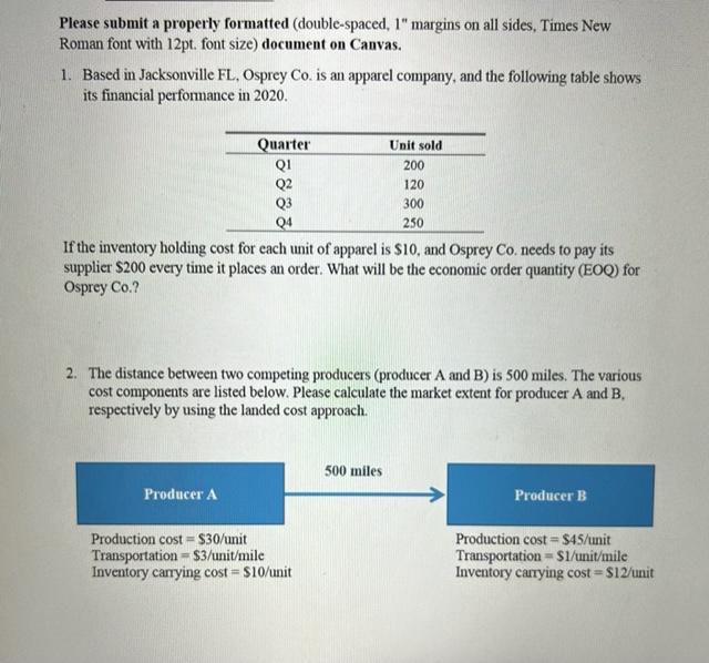 Please submit a properly formatted