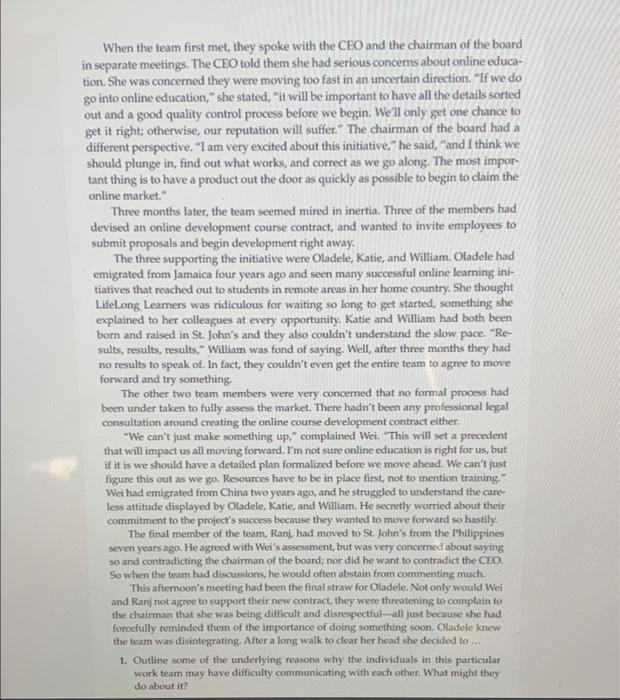 what is the problem with this case study? When