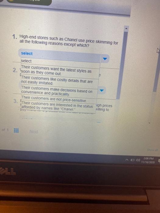 this is the case these are the options that have