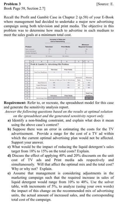 Problem 3 [Source: E. Book Page 58, Section 2.7]