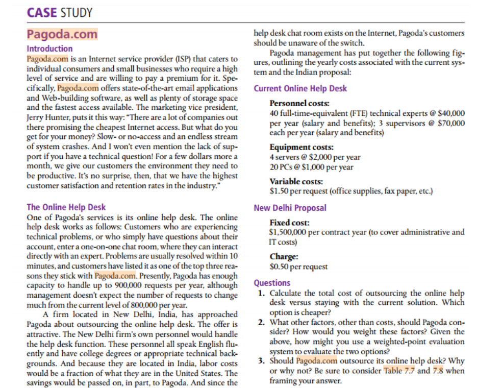 Please help with questions 2 and 3. CASE STUDY