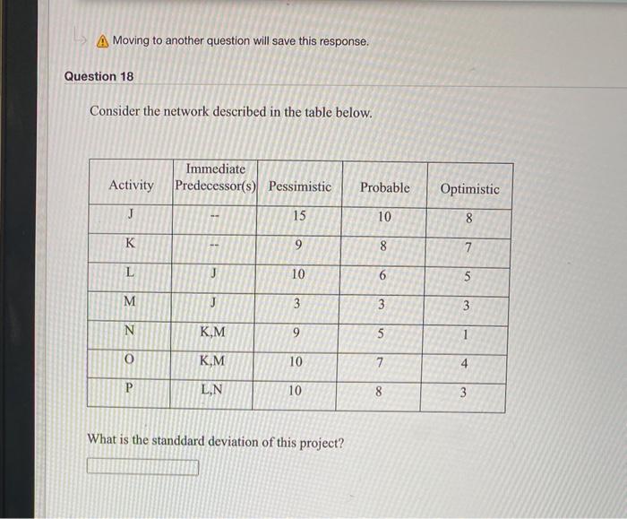 A Moving to another question will save this