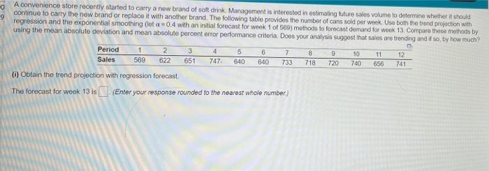 please provide forecast for week 13, mean