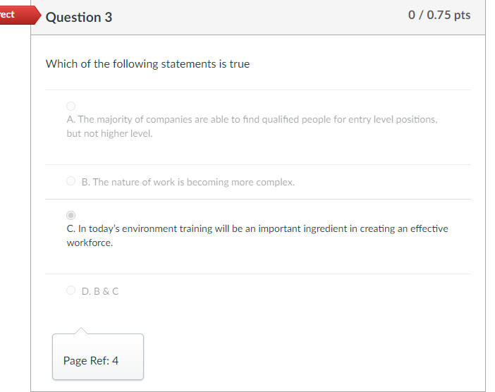 Which of the following statements is true A. The