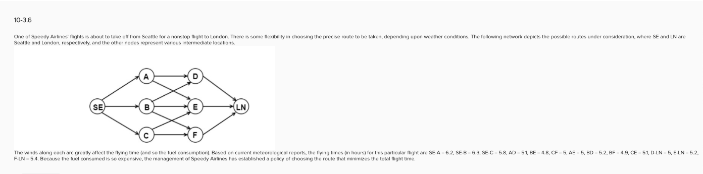 10-3.6 One of Speedy Airlines' flights is about