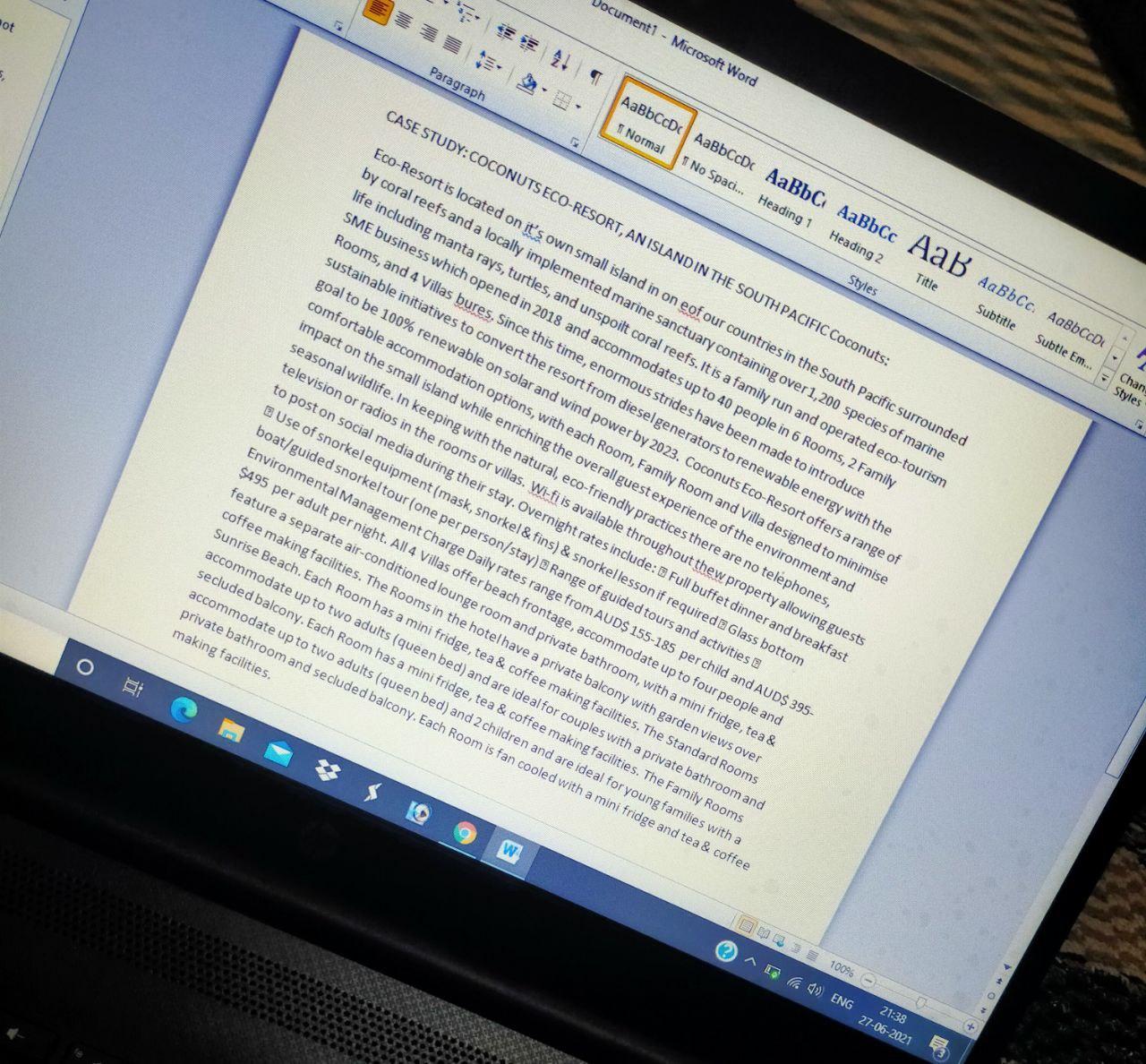 Document1 - Microsoft Word hot E 41 5. Paragraph