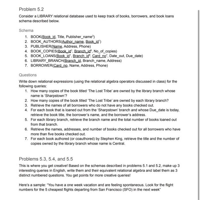 Problem 5.1 Consider the AlRLINE relational