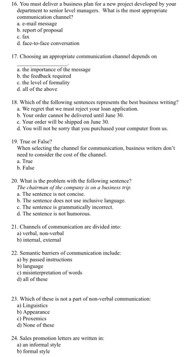 1. A manager must tell people in his/her