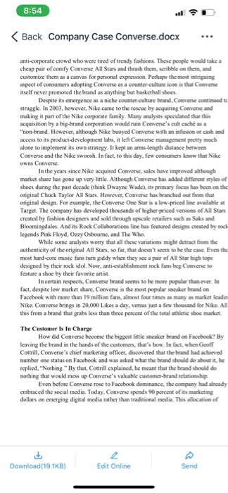 8:54 < Back Company Case Converse.docx .. Company