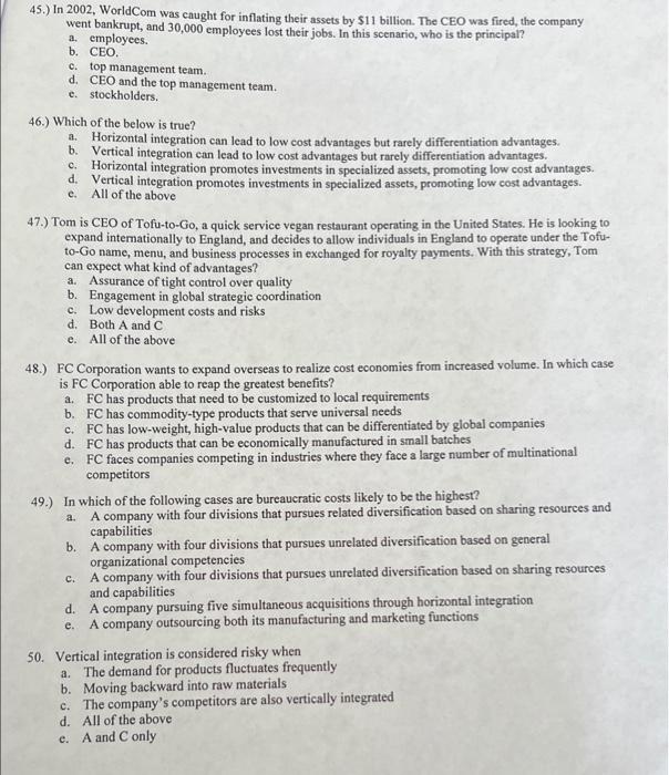 c. e. e. 45.) In 2002, World Com was caught for