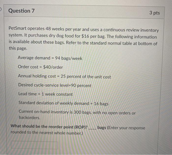 Economic order quantity (EOQ) = 2DS . ROP = 4 x