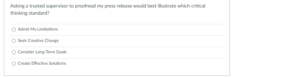 Using my own needs as a "standard" instead of