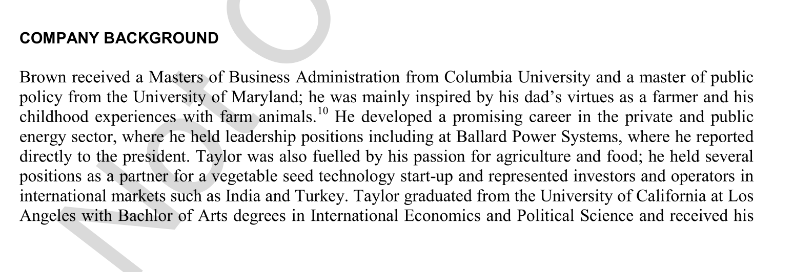 Case Questions for Beyond Meat...' 1. What