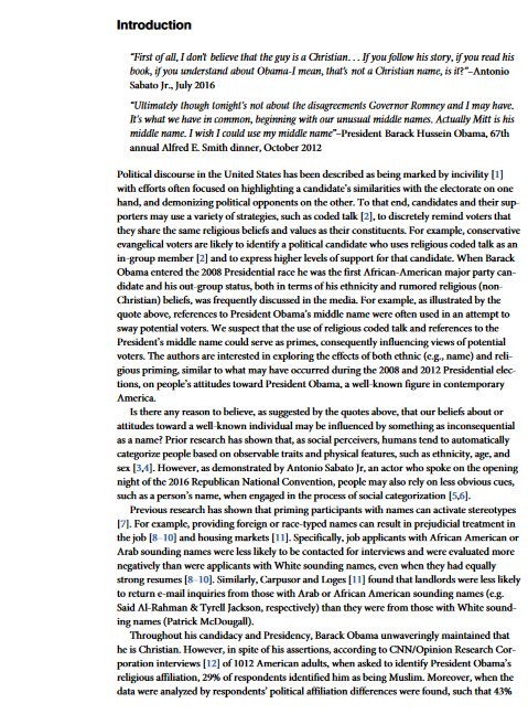 Bibliography information for article Summary of