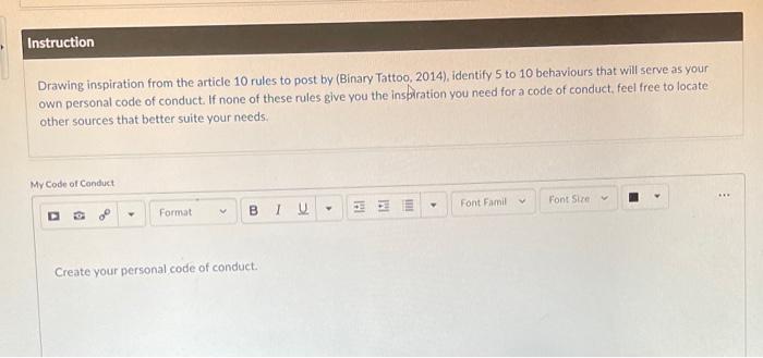 Instruction Drawing inspiration from the article