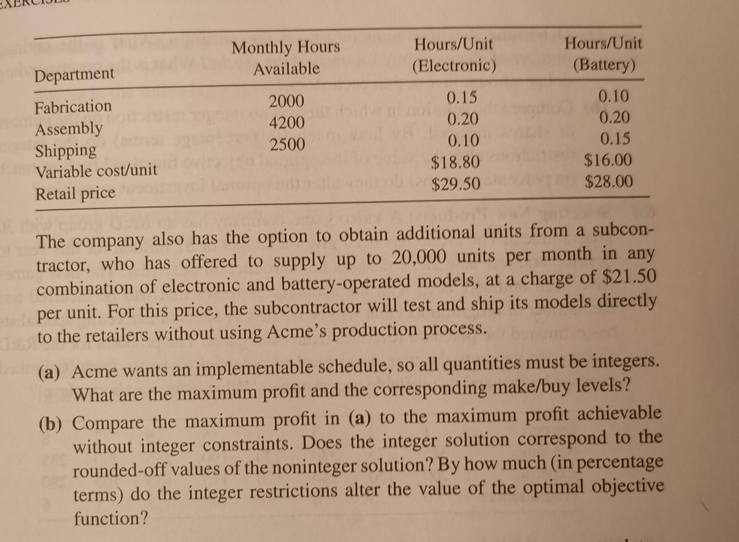 Show all the work. Provide Excel if it's needed.