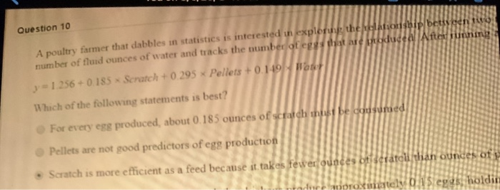 sorry I got it. just ignore Question 10 A poultry