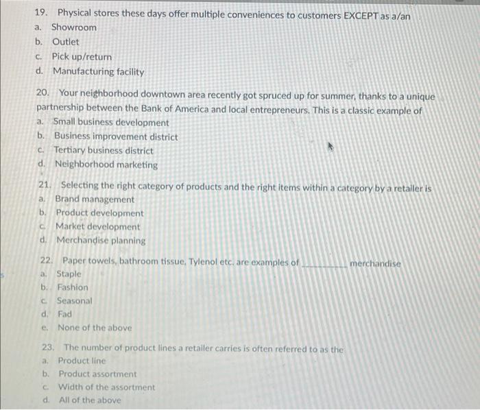 ts n 15 urces 14. CBD-s in the downtown area are