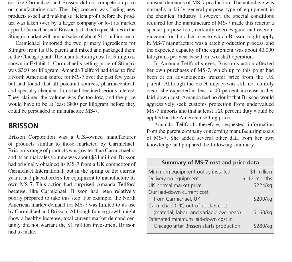 QUESTION: What is the cost structure for Stimgro